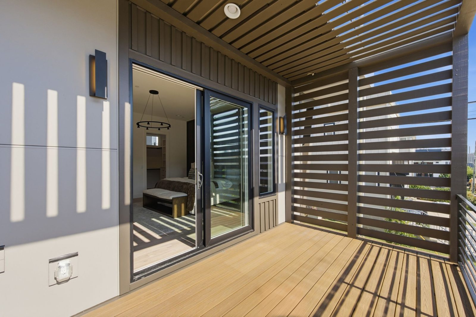 Covered balcony
